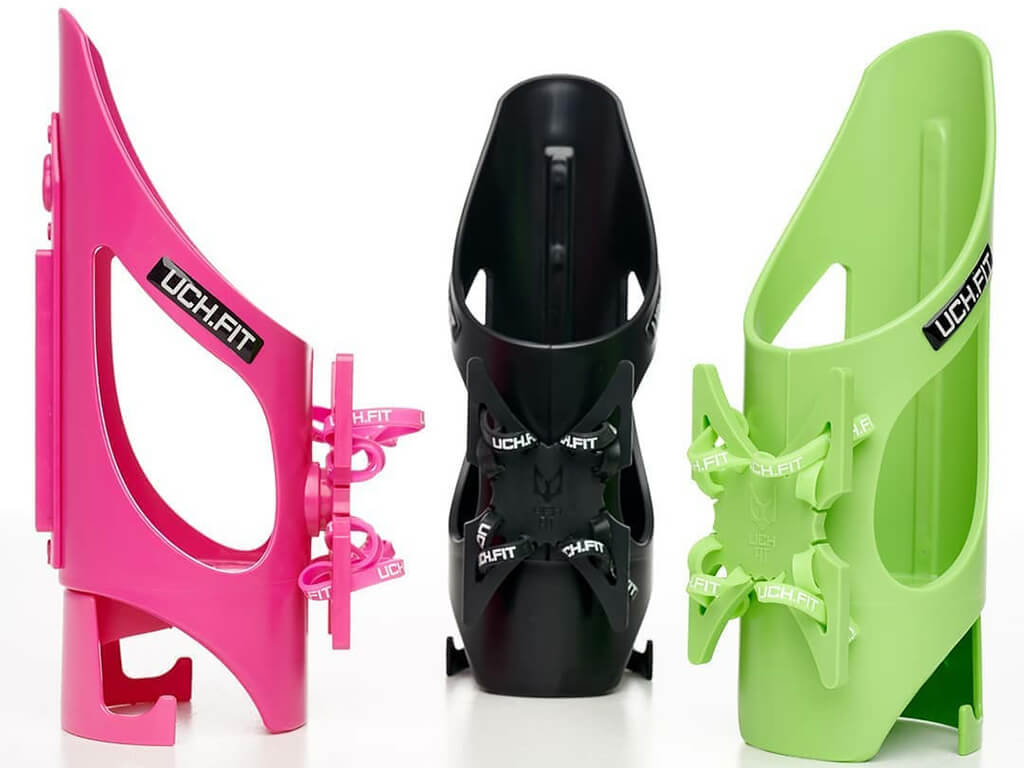 Bottle and phone holder sticker for the gym